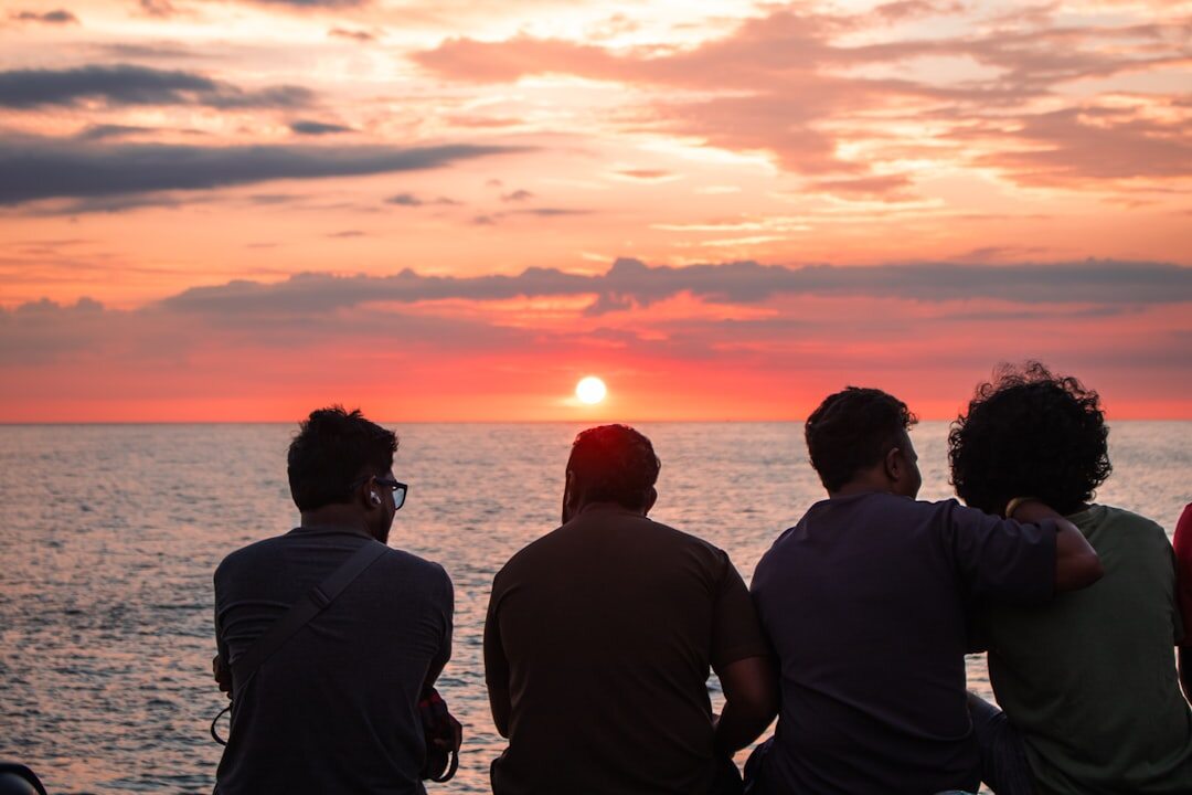 group of friends talking